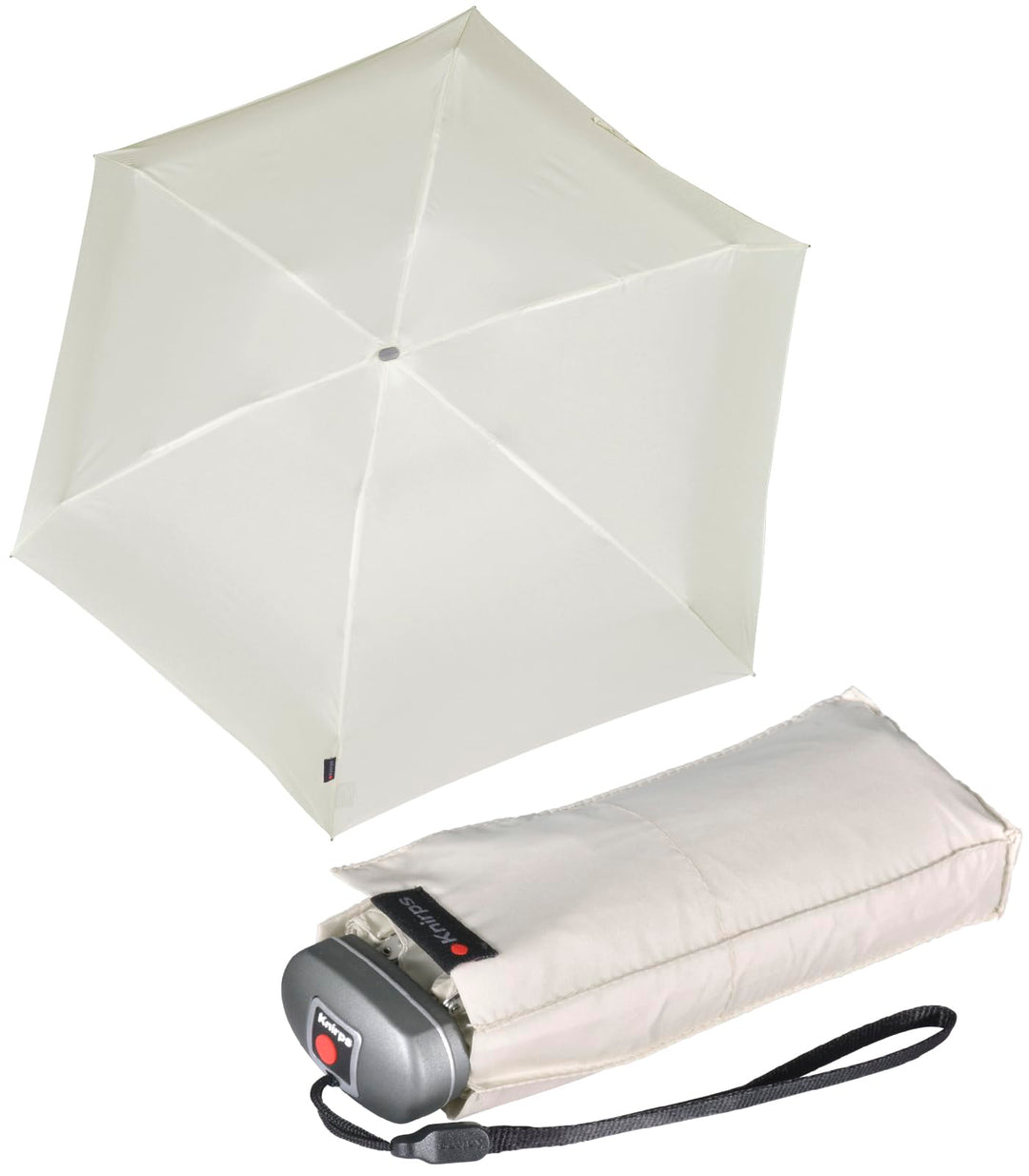 Knirps mini Taschenschirm Travel mit UV-Schutz - beige Beige - Uv-schutz, Beige - Uv-schutz