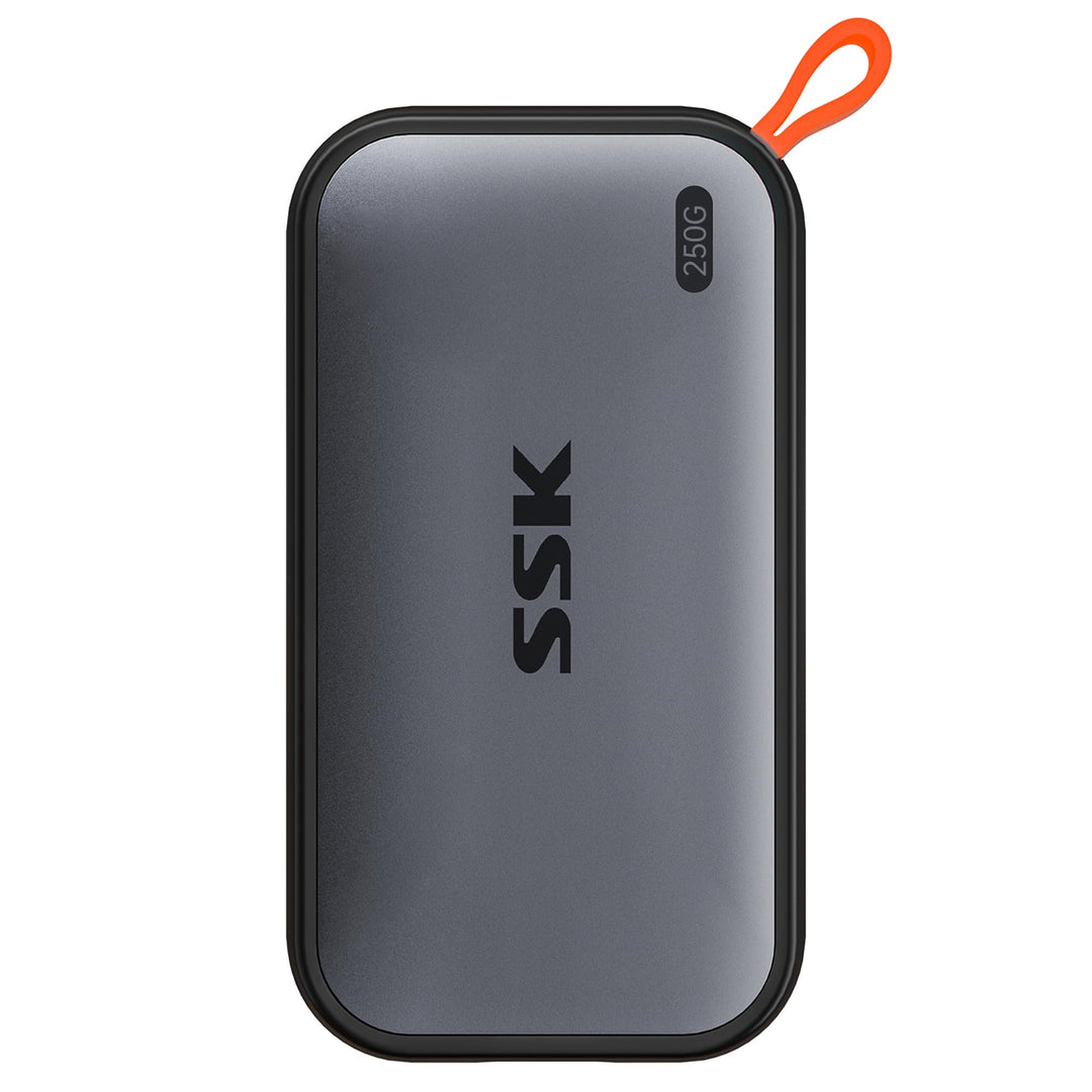 SSK 250GB tragbare Externe NVME-SSD, bis zu 1050 MB/s, Extreme Übertragungsgeschwindigkeit, USB 3.2