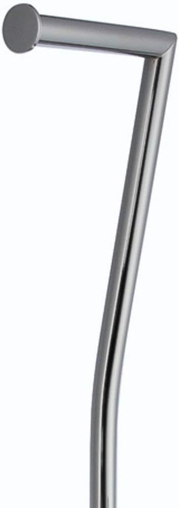 möve Stand Toilettenpapierhalter mit bruchsicherem Glas, verchromt 28 x 20 x 71,5 cm, silver Edelsta