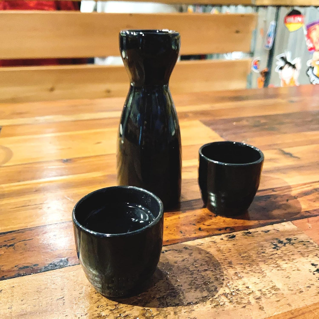JapanBargain, Sake-Karaffe aus Porzellan, für kalte Sake und heisse Sake geeignet, mikrowellengeeign