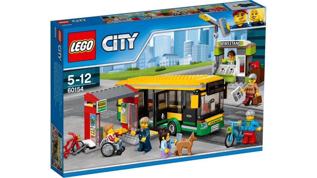 LEGO City 60154 - "Busbahnhof Konstruktionsspiel, bunt Single, Single