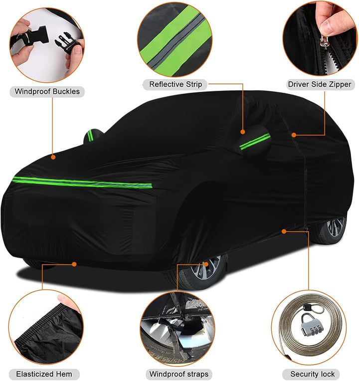 Auto Abdeckung für Citroen C3 Aircross Oxford Baumwolle Wasserdicht für Regen Sonne Staub Schutz Aut