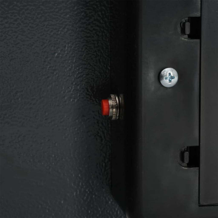 vidaXL Digitaler Safe mit Schloss Dunkelgrau 40 x 35 x 60 cm Stahl, Heim-Büro, moderner digitaler Sa