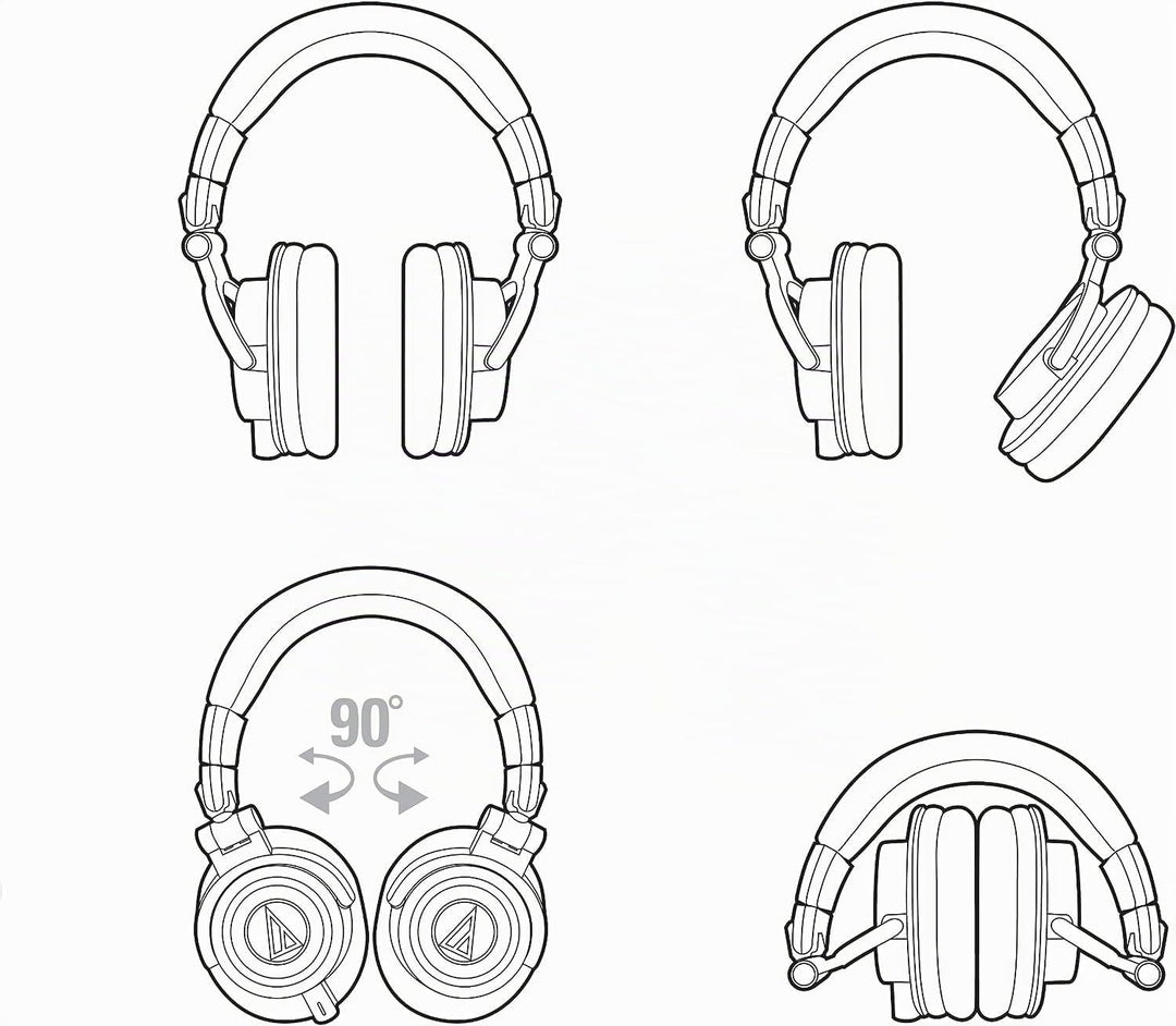 Audio-Technica M50xGM Professioneller Monitorkopfhörer Limited-Edition Gunmetal Gunmetal Kabelgebund