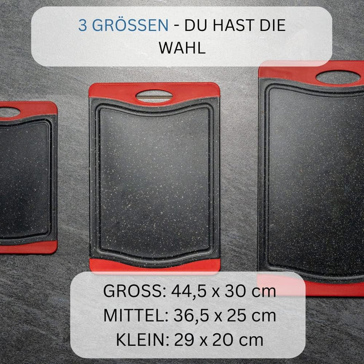Westmark Schneidbrett, mit Saftrille, rutschfest und klingenschonend, Schneidfläche: 44,5 x 30 cm, G