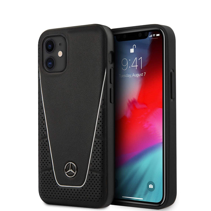 Mercedes MEHCP12SCLSSI hardcase Dynamic Line Hülle für iPhone 12 Mini 5,4" Schwarz