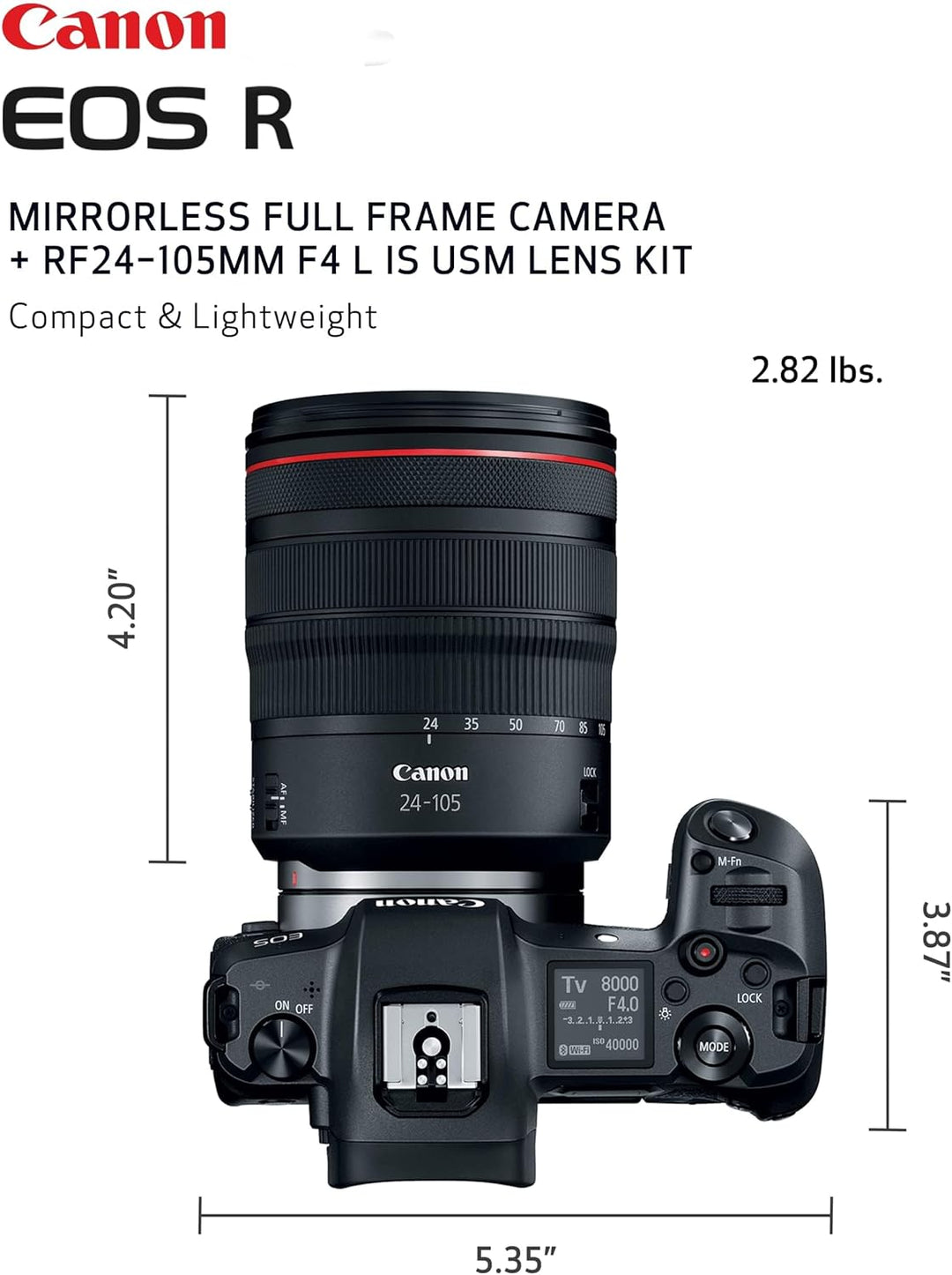 Cano EOS R Kit RF 24-105mm F4-7.1