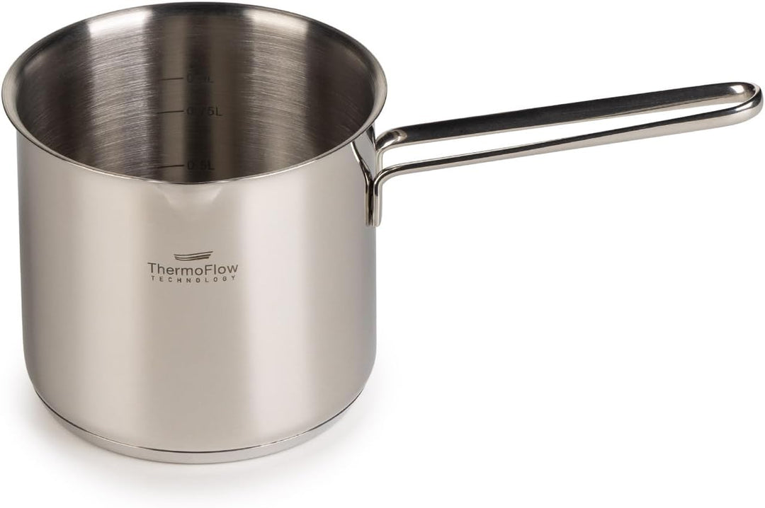 ROSMARINO Edelstahl-Induktions-Mokka-Kanne 1225 ml - model - 2025 - Moderne Türkische Cezve-Kaffeeka