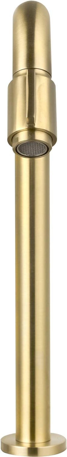Essential 2.0 Kaltwasserhahn Gäste WC - 30 cm Hoher Waschtischarmatur - Messing - Mit Rosetten - Gol