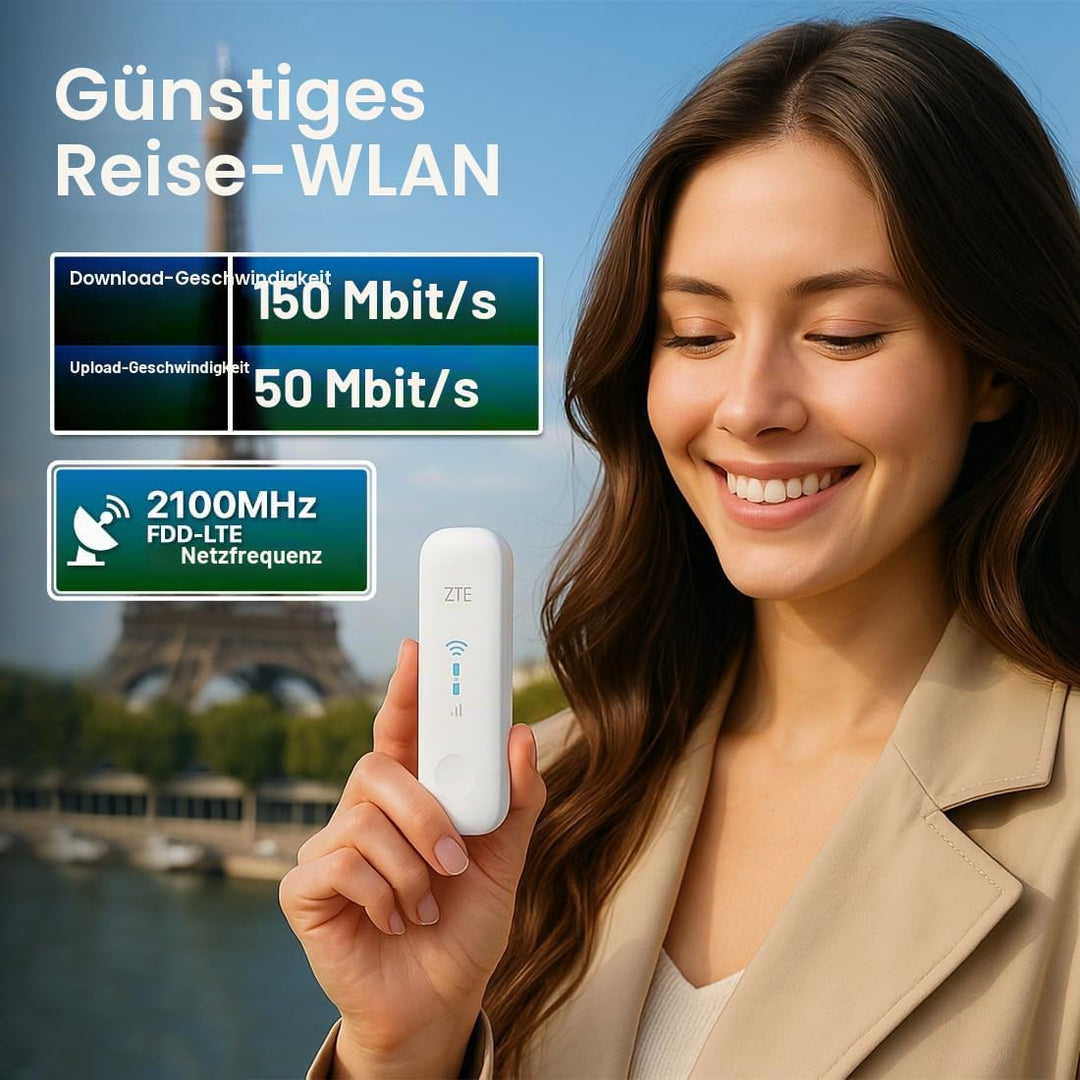 ZTE MF79U Wingle CAT4-4G entsperrtes WLAN-USB-Modem, kostengünstiges Reise-WLAN, 150 Mbit/s, Externe