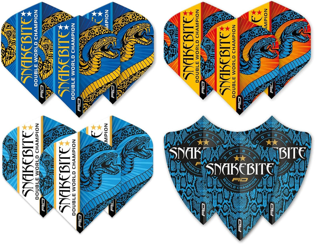 RED DRAGON Peter Wright Snakebite DWC dartpfeil Flug Sammlung - 20 Sätze von Dartflüge (60 Flights i