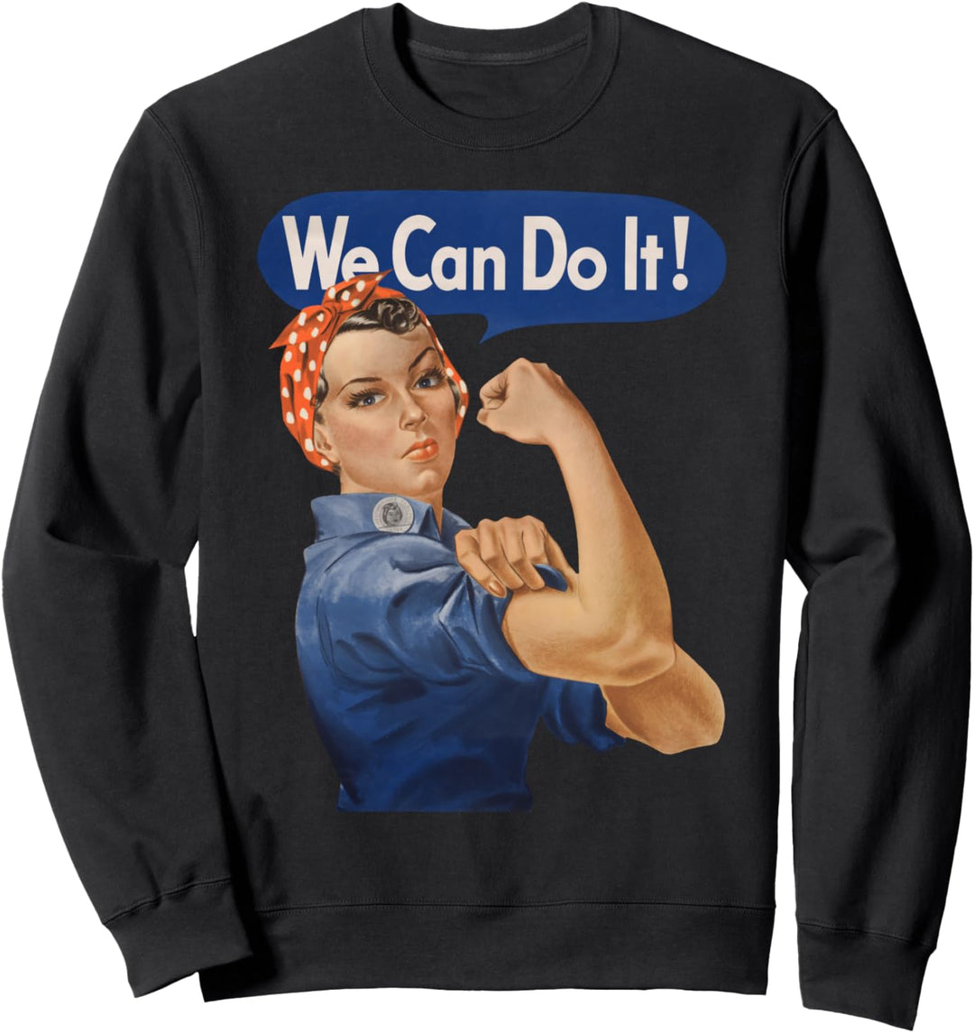 Rosie The Riveter We Can Do It Feminist Retro Sweatshirt