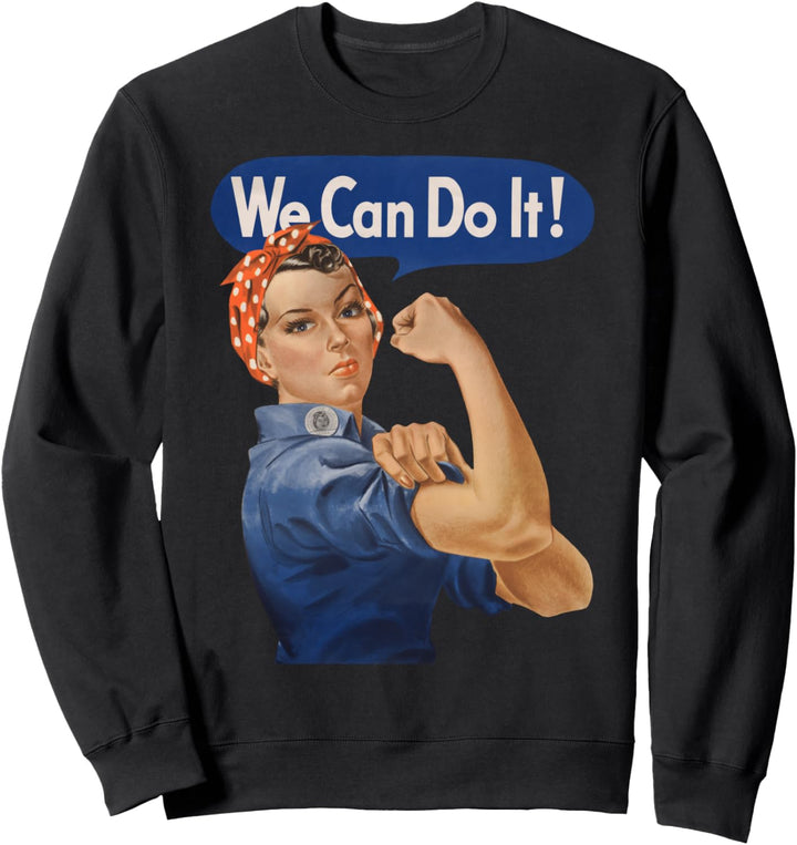 Rosie The Riveter We Can Do It Feminist Retro Sweatshirt