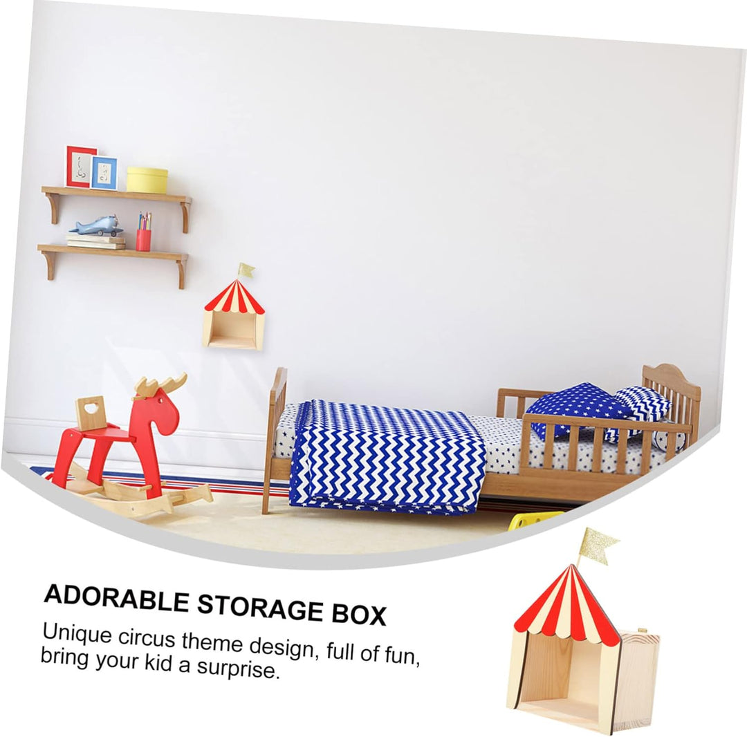 Ciieeo Zirkus Chalet Zirkus Hütte Ornament Holz Zirkus Hütte Zirkus Ornament Deko Kinderzimmer Dekor