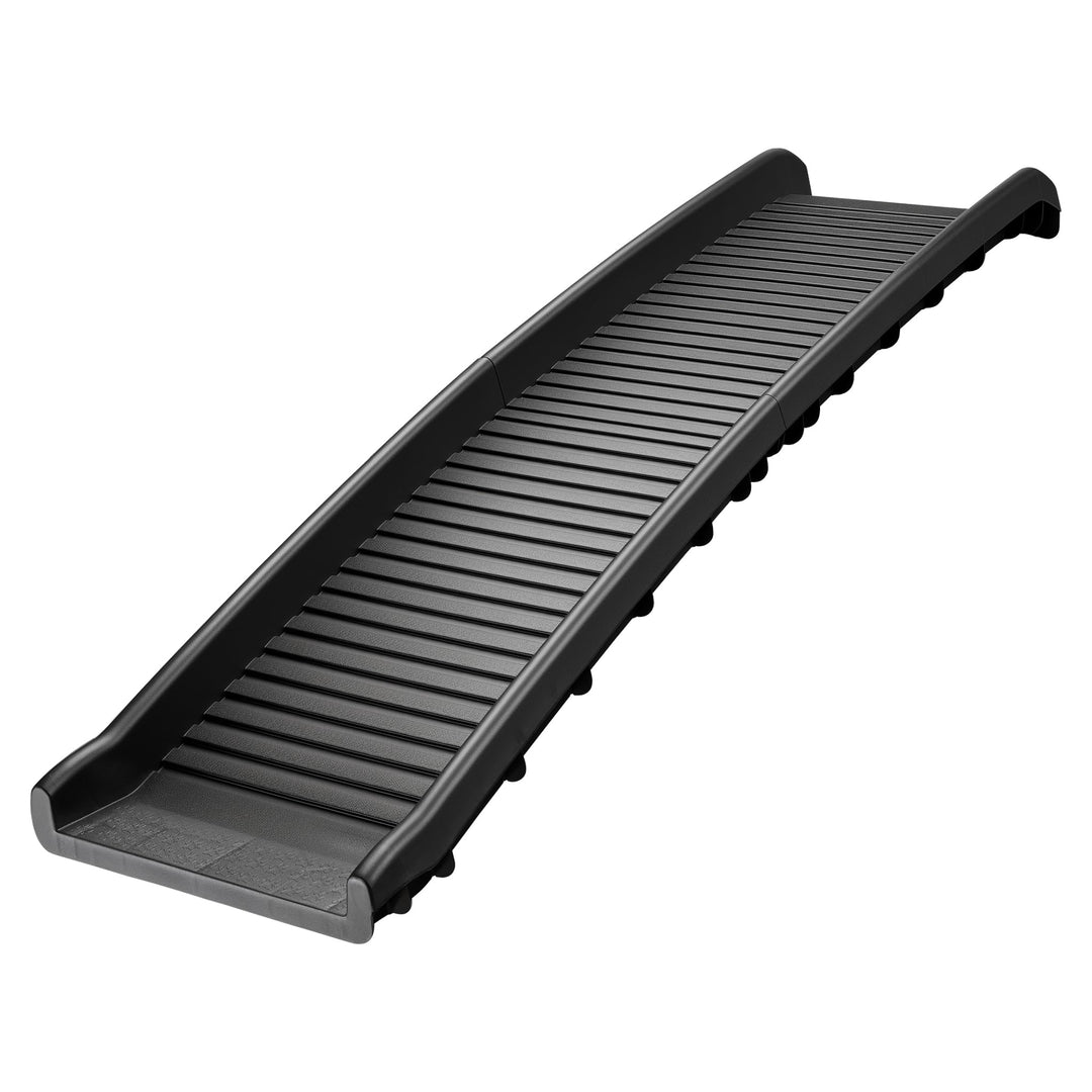 Wiltec Hunderampe faltbar, 156 x 40 cm, geklappt 79 x 40 cm, aus Kunststoff, rutschsicher, Traglast