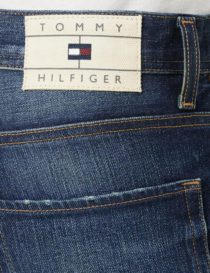 Tommy Hilfiger Herren Tapered Moore STR Benny Indigo Jeans 31W / 34L Denim (Benny Indigo), 31W / 34L