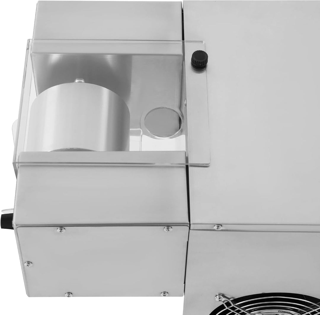 OUKANING Kommerzielle Schneeflocken-Eisbereiter Edelstahl mit 2x5L Behältern - Schneeeis-Maschine mi