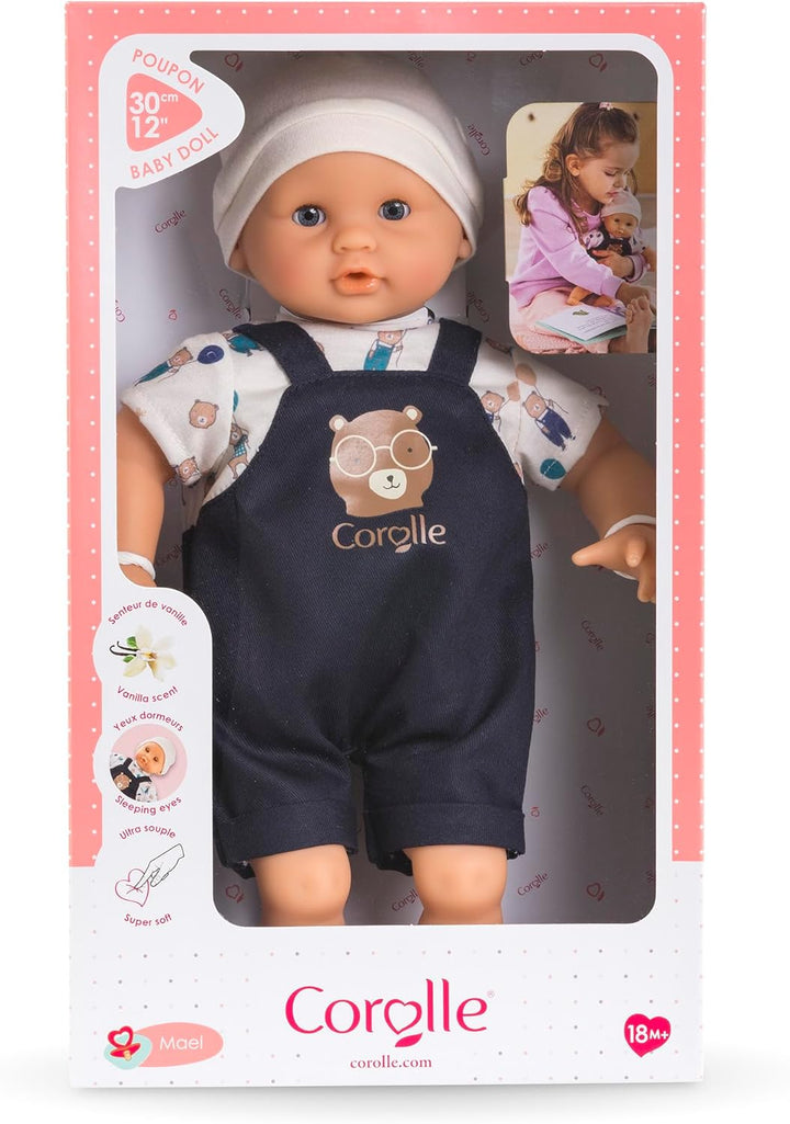 Corolle - Meine erste Babypuppe, Baby Calin Maël – Bär, 30 cm, ab 18 Monate, 9000100930