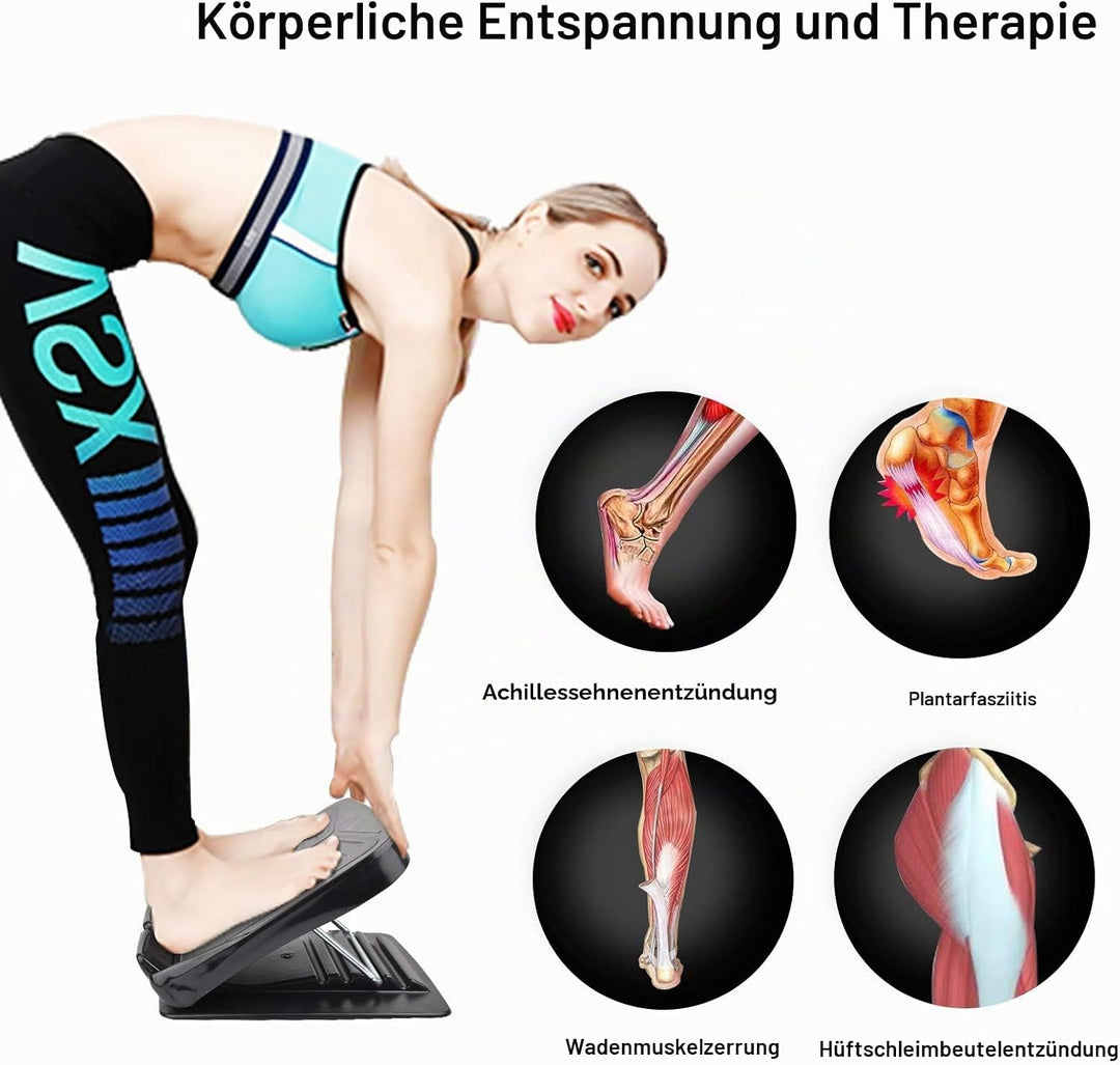 Schrägbrett, Wadendehner, Knöchel- und Fussneigungsbrett zum Dehnen von engen Waden oder Plantarfasz