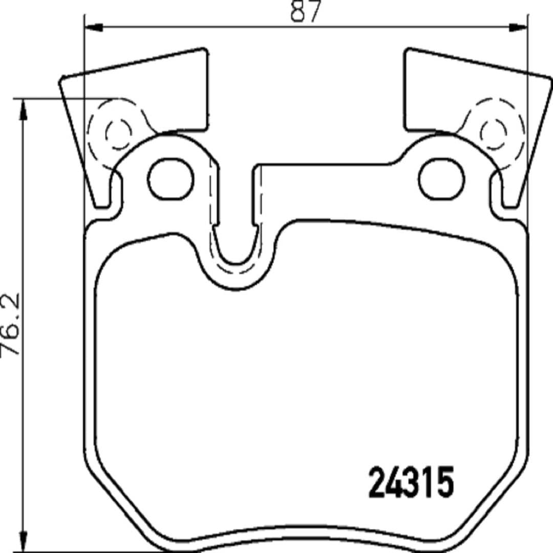 Brembo P 06 059 Bremsbelagsatz, Scheibenbremse - (4-teilig)