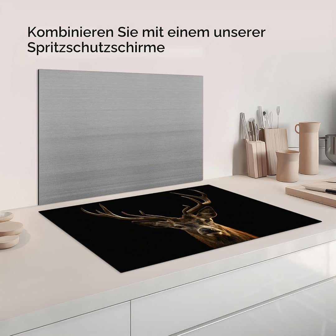 Herdabdeckplatte Einteilig Küche Herdabdeckung Induktionsfeld Ceranfeld Herdabdeckplatten Vinyl Matt
