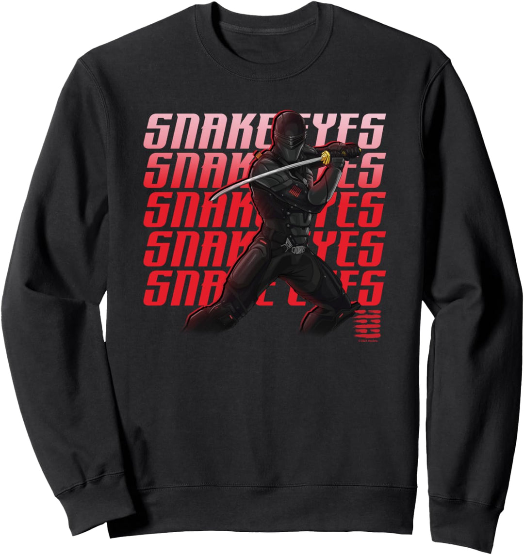 Snake Eyes Warrior Word Stack Sweatshirt