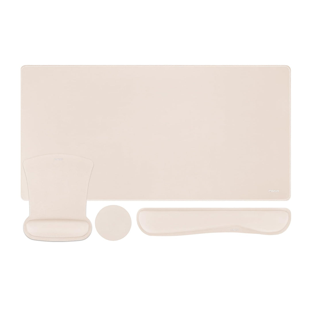 MOSISO Schreibunterlage Matte Tastatur Mauspad Set, 4-in-1 Ergonomisches Mousepad&Tastatur Handgelen