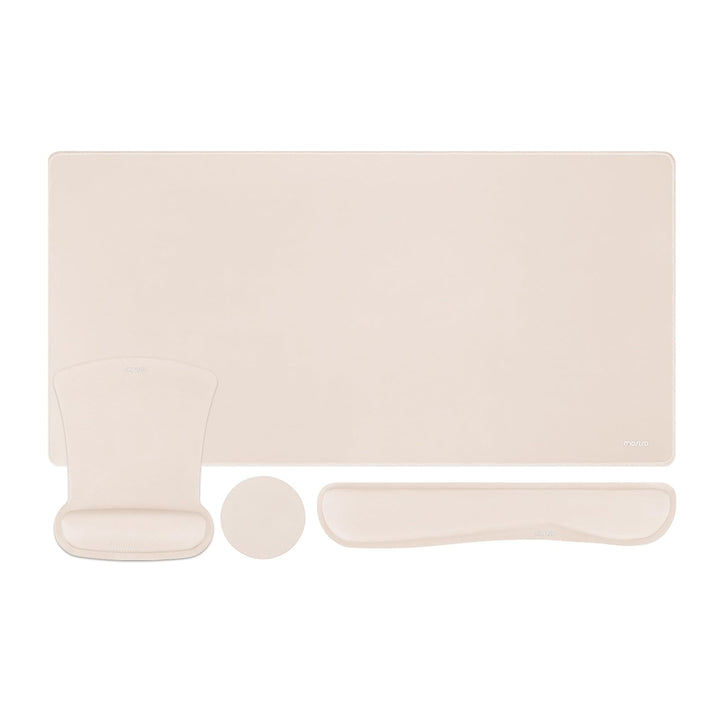 MOSISO Schreibunterlage Matte Tastatur Mauspad Set, 4-in-1 Ergonomisches Mousepad&Tastatur Handgelen
