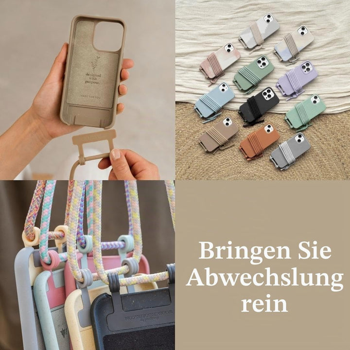 Woodcessories - Change Case, Nachhaltige Handykette abnehmbar kompatibel mit iPhone 14 Pro Hülle mit