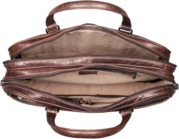 STILORD 'Dante' Business-Tasche Leder gross elegante Aktentasche Umhängetasche Laptoptasche 15.6 Zol