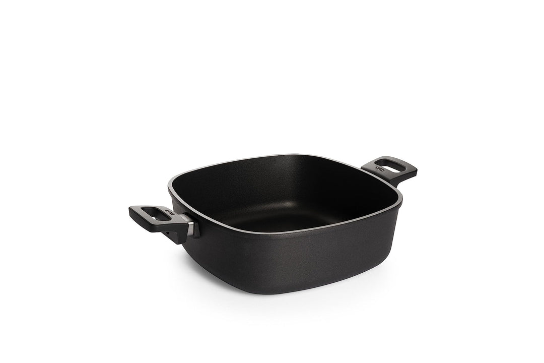 Woll Nowo Titanium Kasserolle viereckig, 28 x 28 cm, 10 cm hoch, 6.0 Liter, mit 2 Seitengriffen - Ge