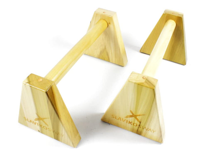 Parallettes Holz Liegestützgriffe Handstandgriffe Stabil Buchsholz Handstand Calisthenics Slavikoswa