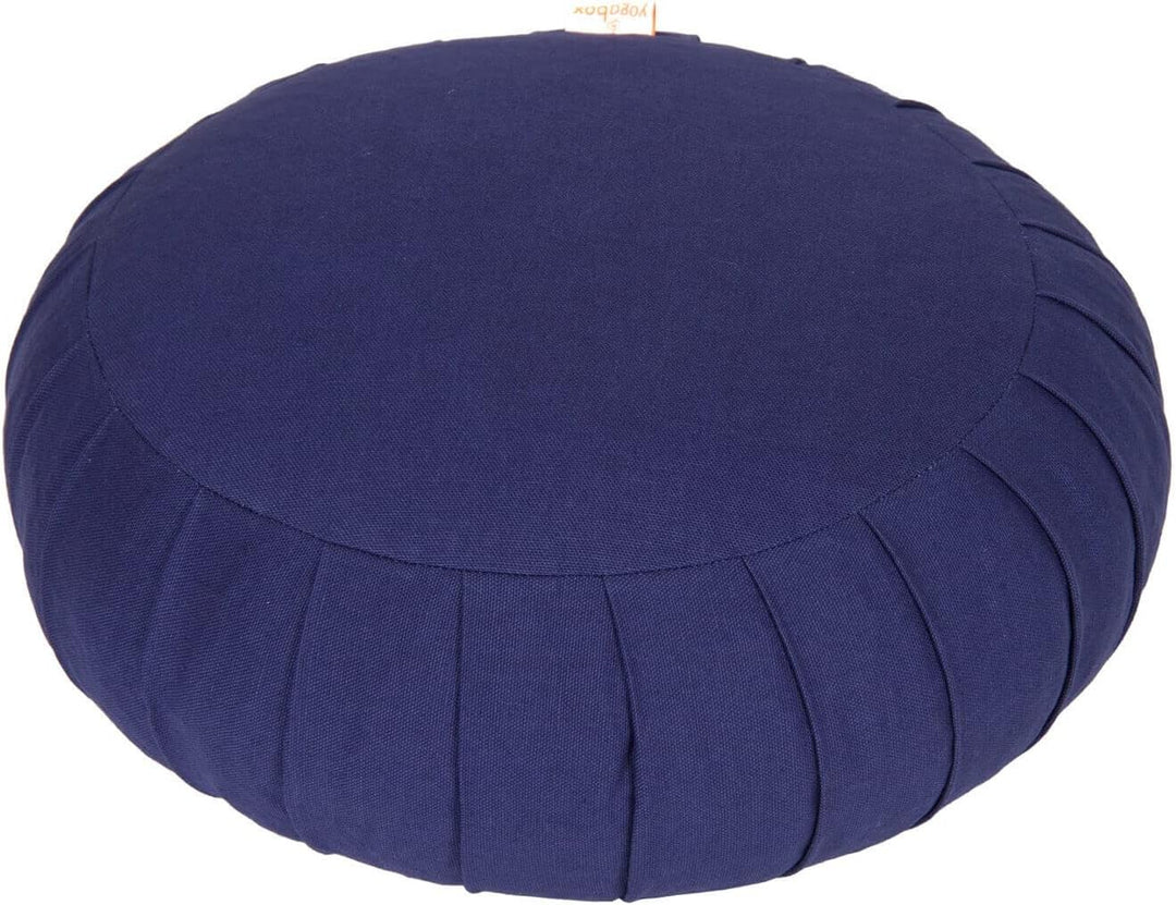Yogabox Meditationskissen/Yogakissen Zafu Basic mit Zip dunkelblau, dunkelblau