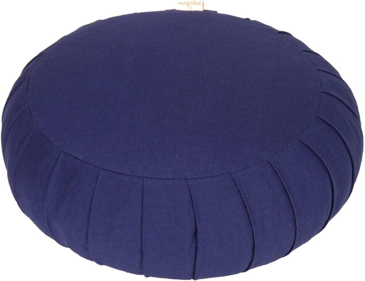 Yogabox Meditationskissen/Yogakissen Zafu Basic mit Zip dunkelblau, dunkelblau