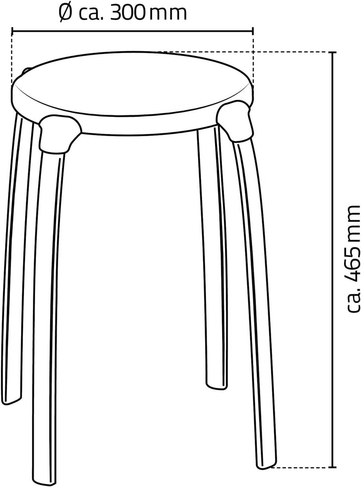 RIDDER Bad-Hocker Max, rund grau, Grau