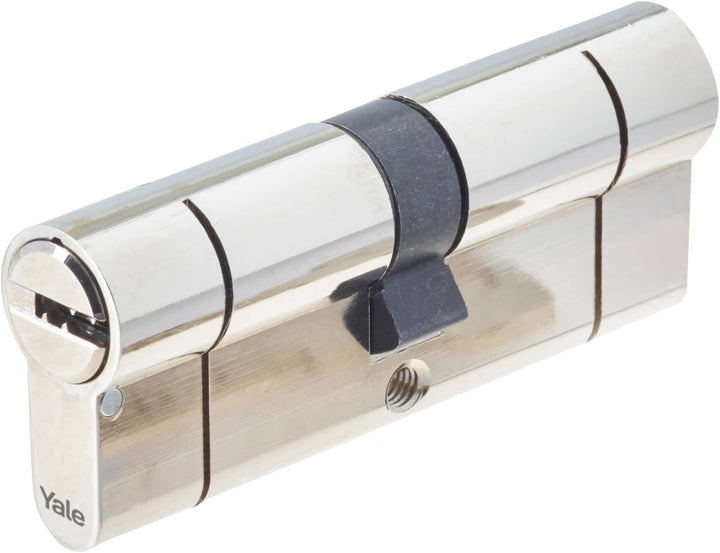 Yale Europrofil Doppelzylinder 2100, Not- & Gefahrenfunktion, 35/35, Nickel satiniert 35x35, 35x35