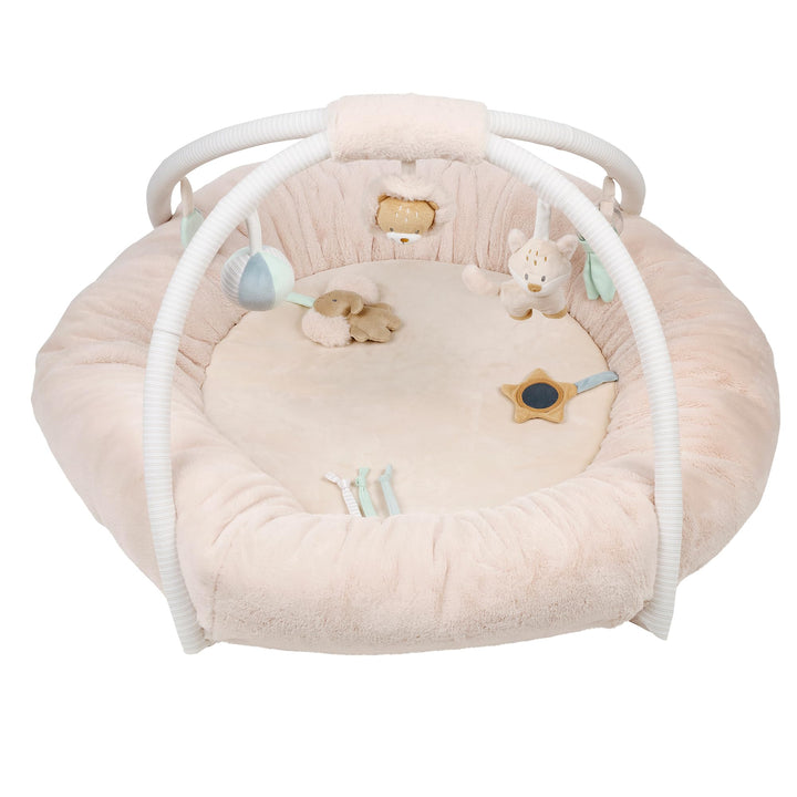 Nattou Krabbeldecke mit Spielbogen und verschiedenen Aktivitäten, Aus Polyester, Ca. 91 cm, Flo, Oli