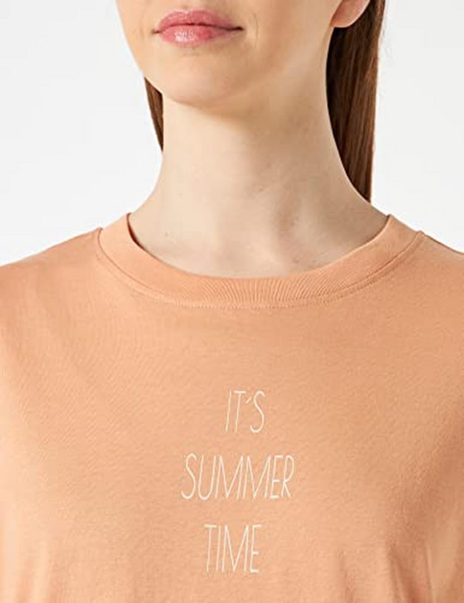 Schiesser Damen Schlafanzug Kurz Pyjamaset 42 Apricot (Orange), 42 Apricot (Orange)