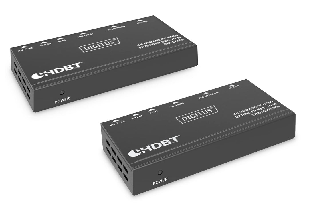 DIGITUS HDMI Extender - 4k/30Hz - Sender & Empfänger - HDBaseT 1.0 - HDMI 1.4b - Reichweite bis 70m