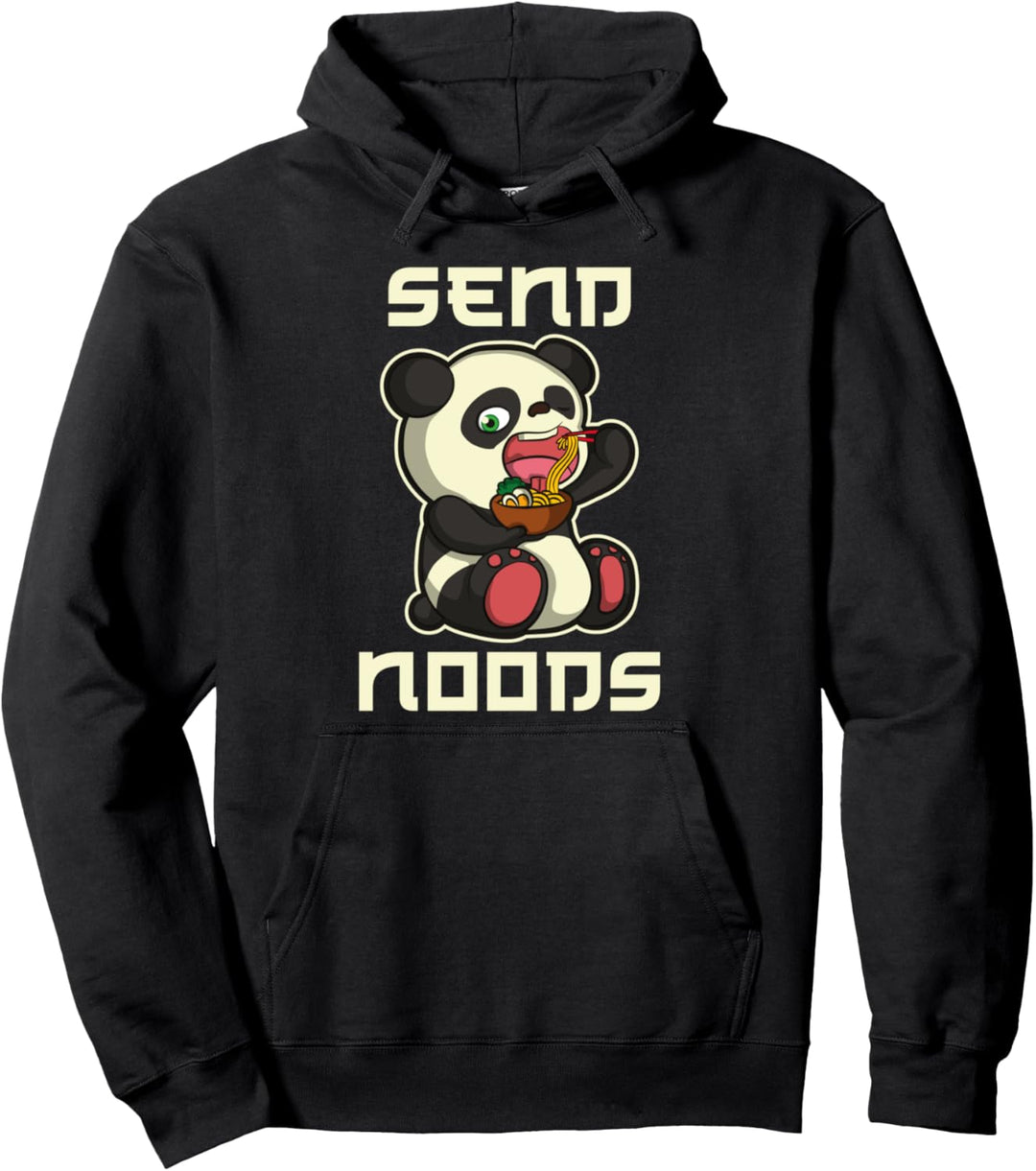Japanische Anime Kawaii Ramen Nudeln Panda Pullover Hoodie