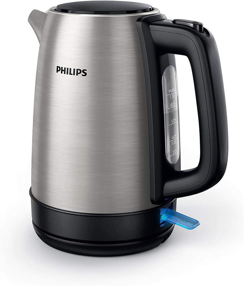 Philips HD9350/90 Wasserkocher (2200 Watt, 1.7 Liter, Edelstahl) [Energieklasse A+++] + HD2637/90 To