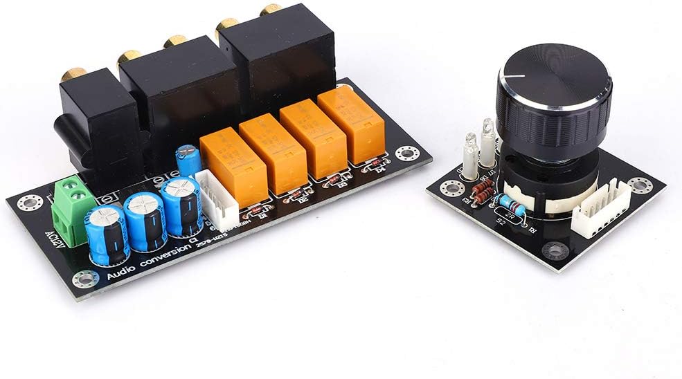 Oumefar Audio Selector Audiosignal-Auswahlkarte 4-Wege-Audioeingang Umschalten der Eingangsplatine A