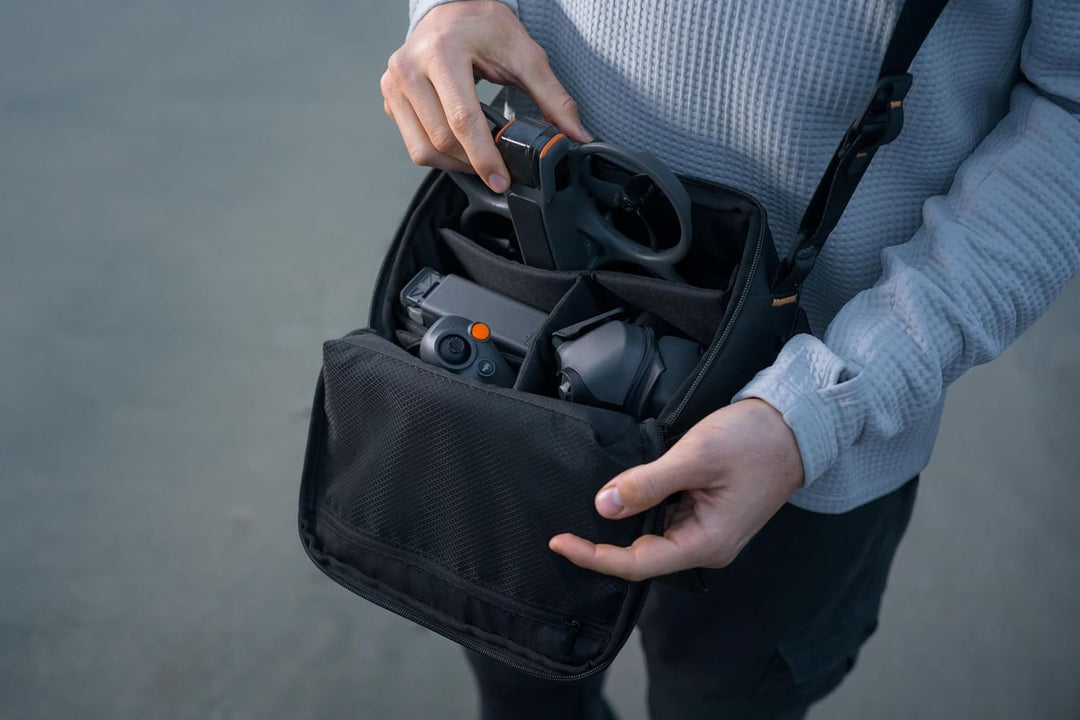 INSYOO Original Sling Bag für DJI Avata 2 & DJI Goggles 3 Zubehör, Schwarz