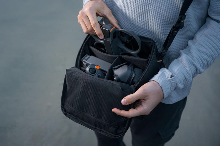 INSYOO Original Sling Bag für DJI Avata 2 & DJI Goggles 3 Zubehör, Schwarz
