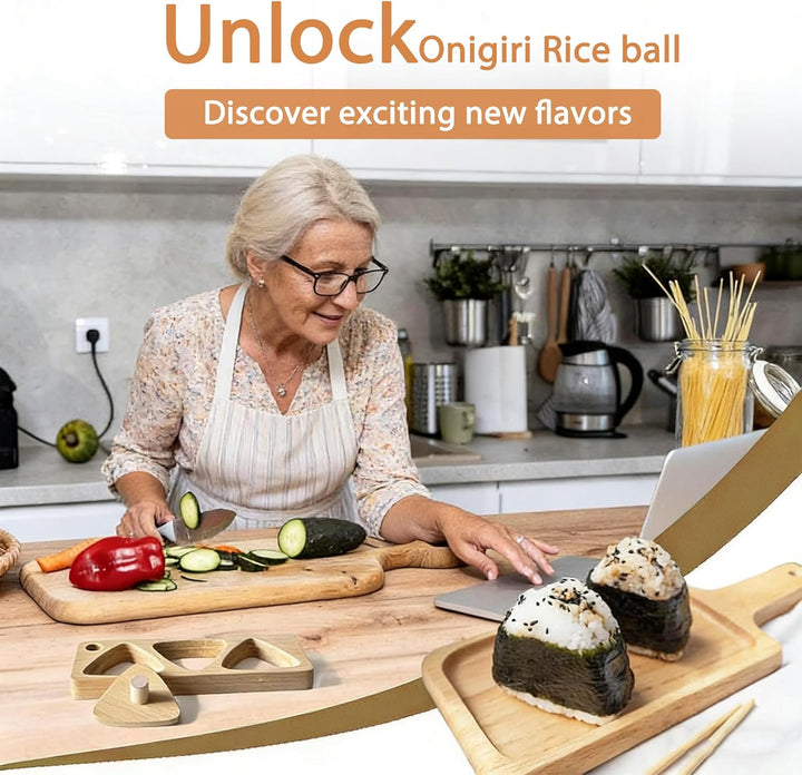 Dreiecks Onigiri Maker Form Sushi Maker Form für Sushi Triangle Reisbällchen-Former mit Pressform Ja