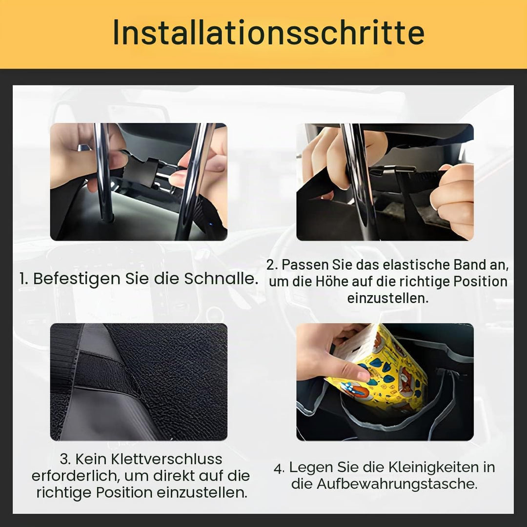 CGEAMDY Kofferraum-Organizer, Organizer für Auto, aus Oxford-Stoff, Faltbar und Wasserdicht, mit 4 T