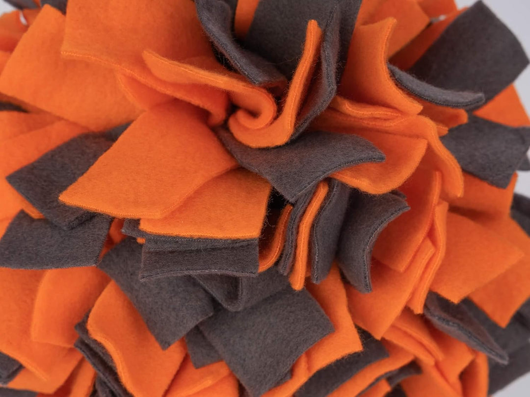 TrendPet Schnüffelball - 25cm Durchmesser, Aktivspielzeug für Hunde, Orange, Orange