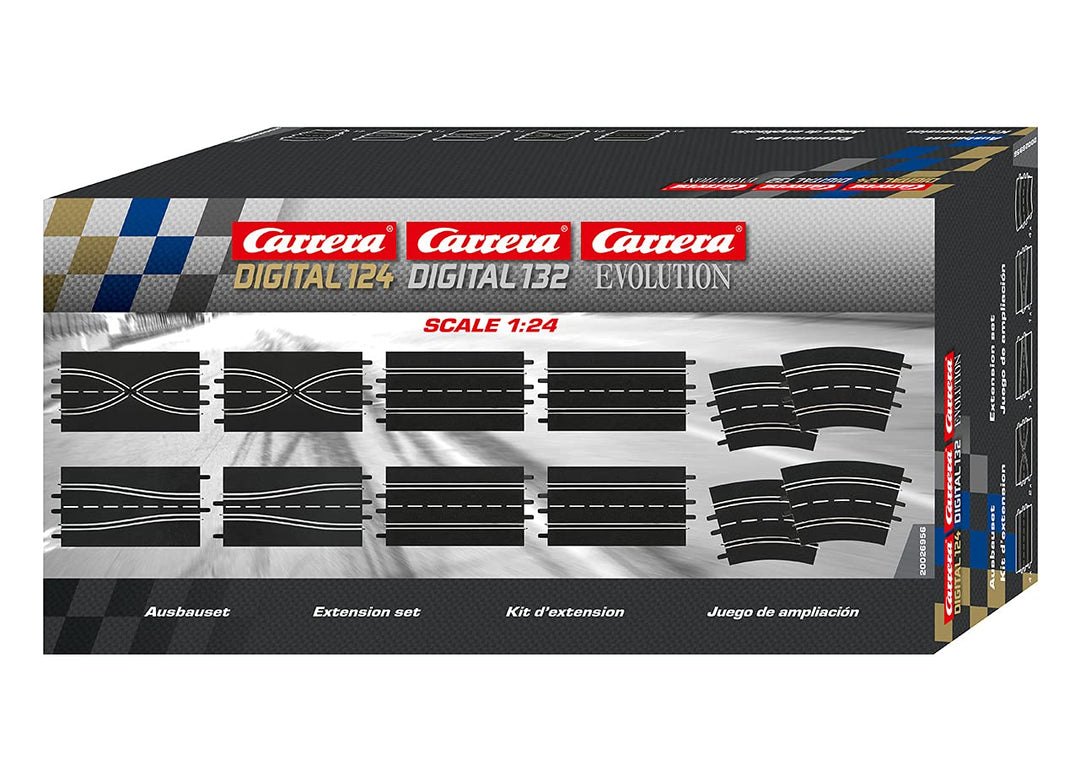 Carrera 20026956 - Ausbauset (4 Geraden, 2 Spurwechsel, 2 Engstellen, 4 Kurven 2/30°)
