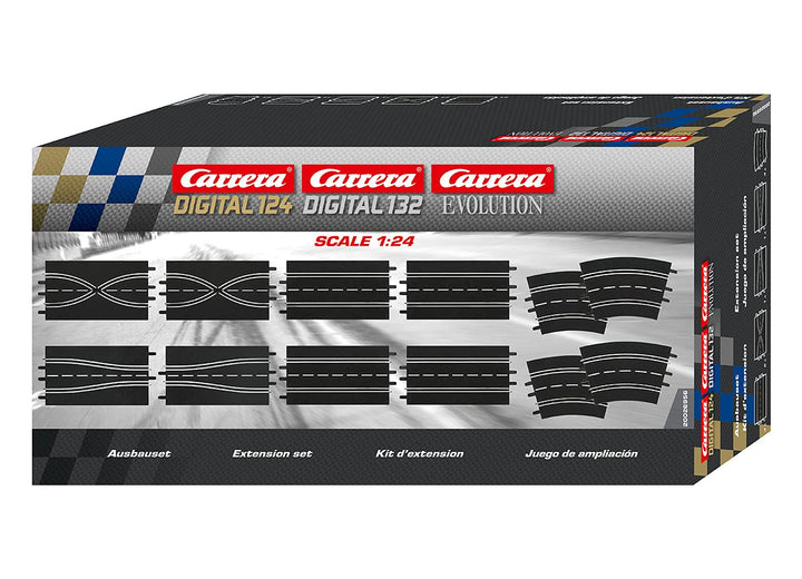 Carrera 20026956 - Ausbauset (4 Geraden, 2 Spurwechsel, 2 Engstellen, 4 Kurven 2/30°)