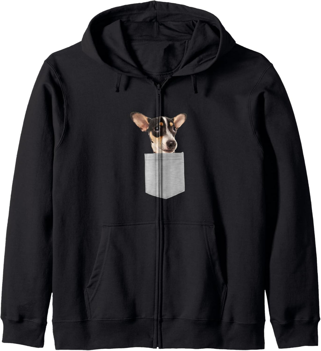 Dog in Your Pocket Rat Terrier Kapuzenjacke